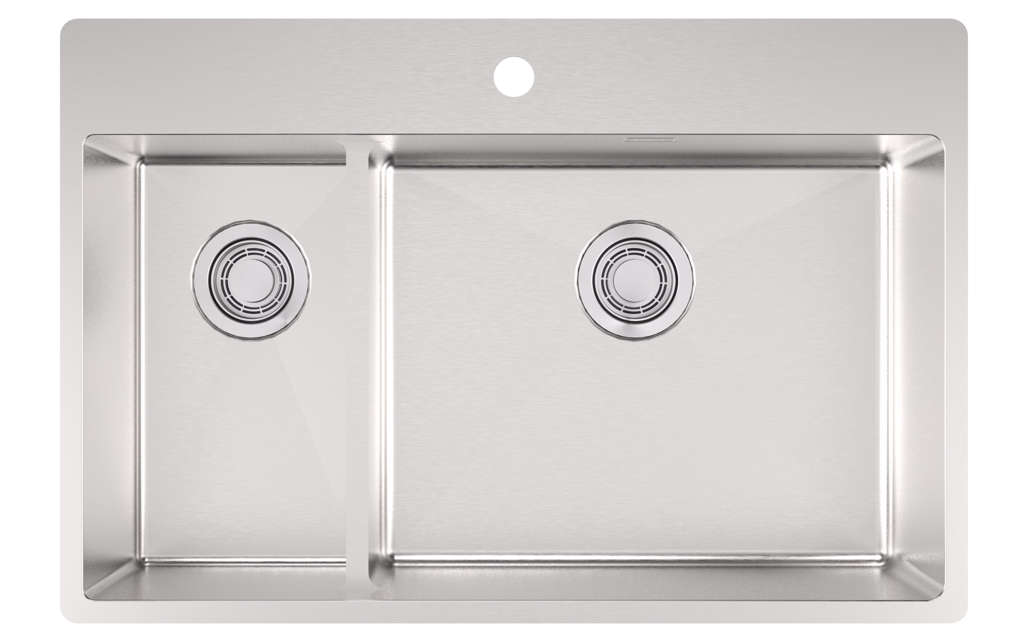 Diskl&aring;da Strand ST74-DHBC. 74 cm. Dubbel 1&frac12;. H&ouml;ger. Blandarplats. Clips.