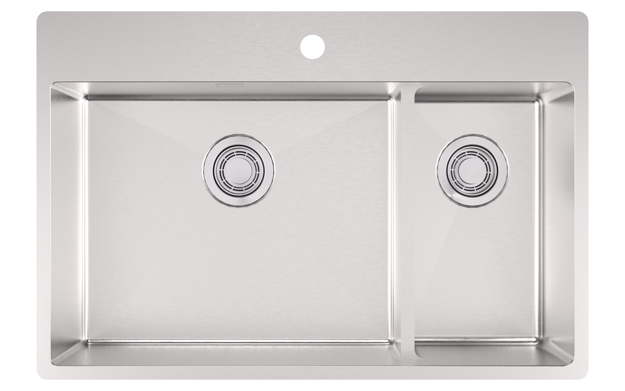Diskl&aring;da Strand ST74-DVBC. 74 cm. Dubbel 1&frac12;. V&auml;nster. Blandarplats. Clips.