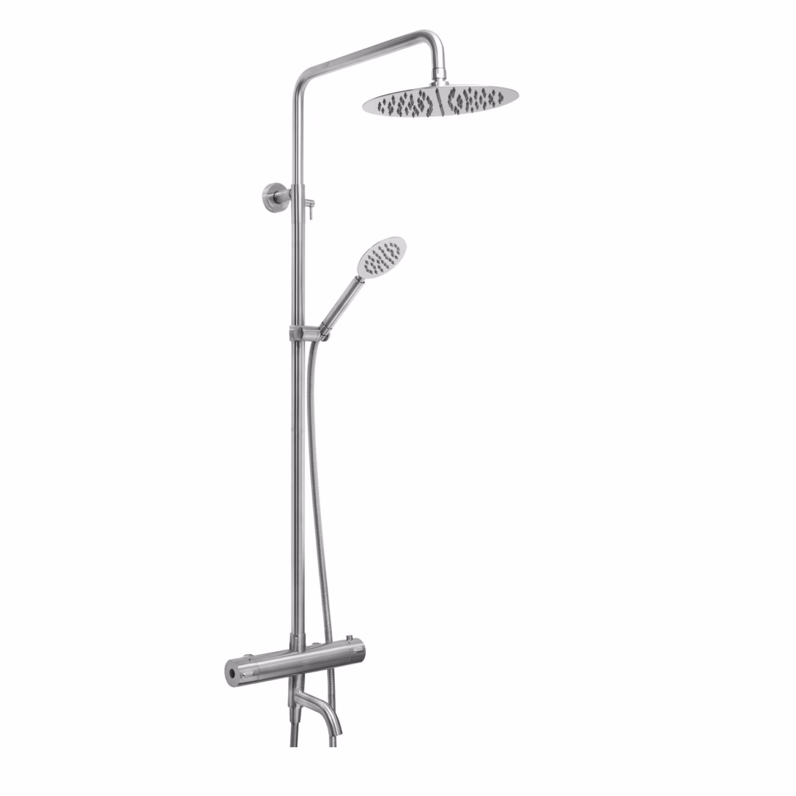 Takduschset Strand Stainless Titan TI-511WE med Badkarsblandare