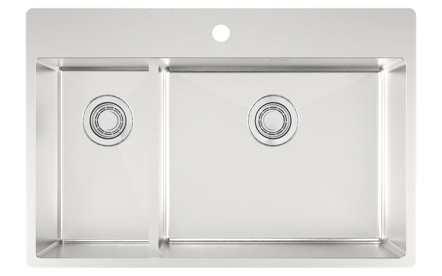 Disklåda Strand ST74-DHBC. 74 cm. Dubbel 1½. Höger. Blandarplats. Clips.