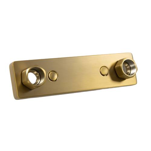 Blandarfäste Designline 160cc - 16PEX/Alupex för dold rördragning - Gold